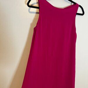 Alice + Olivia Trina Bow Back Dress, bright, deep, pink -- size XS